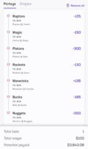 Crash Out Parlay 11/6