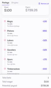 Crash Out Parlay 11/10