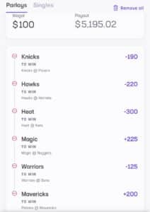 B Hen Parlay December 18