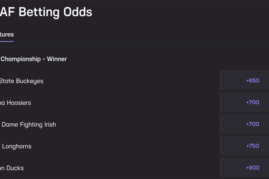 hard rock bet ncaaf odds